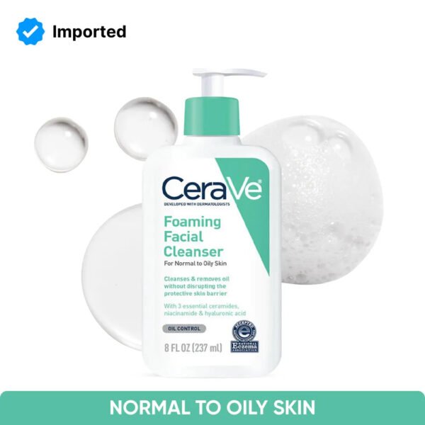 Cerave Foaming Facial Cleanser Oil Control 8Oz/237Ml